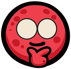 Mascota MARTZ pensativa